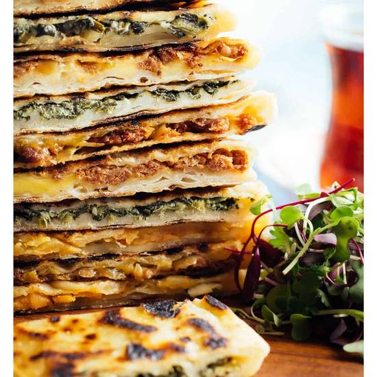 Spinach and Feta Gozleme at Agha Juice & Kebab Geelong