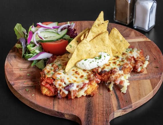 Mexican Parmigiana at Breakwater Hotel Kitchen