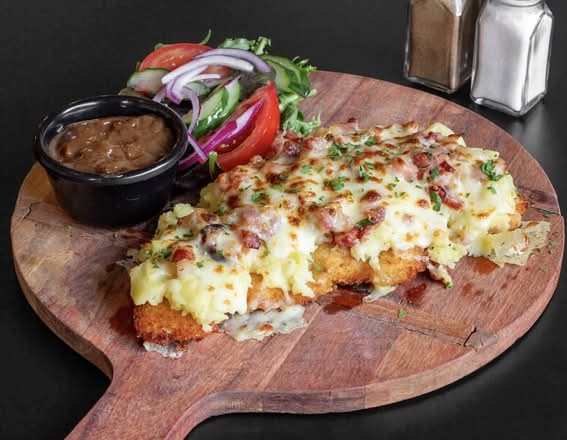 English Parmigiana at Breakwater Hotel Kitchen
