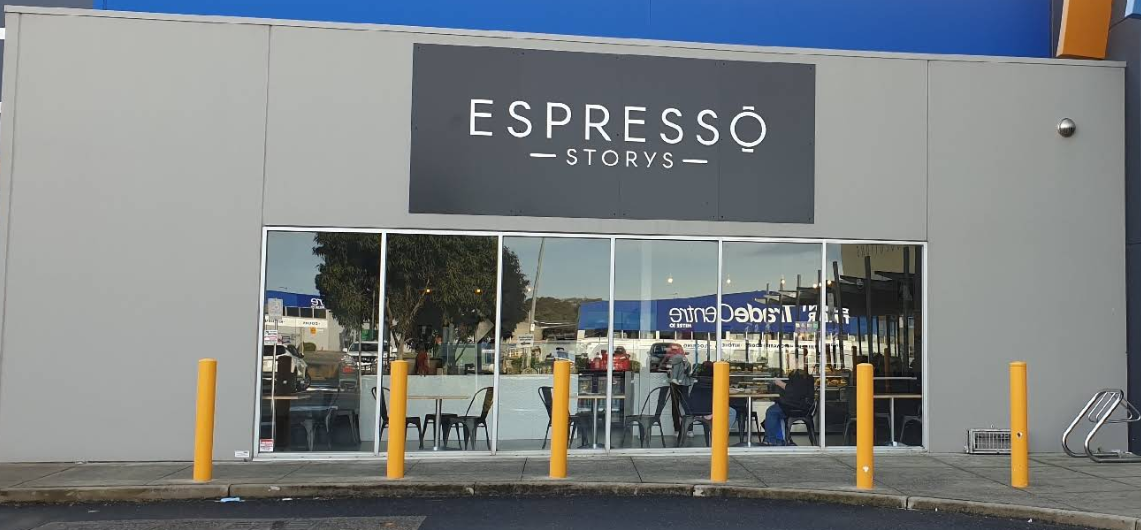 Espresso Storys Belmont Coffee store in Geelong - exterior