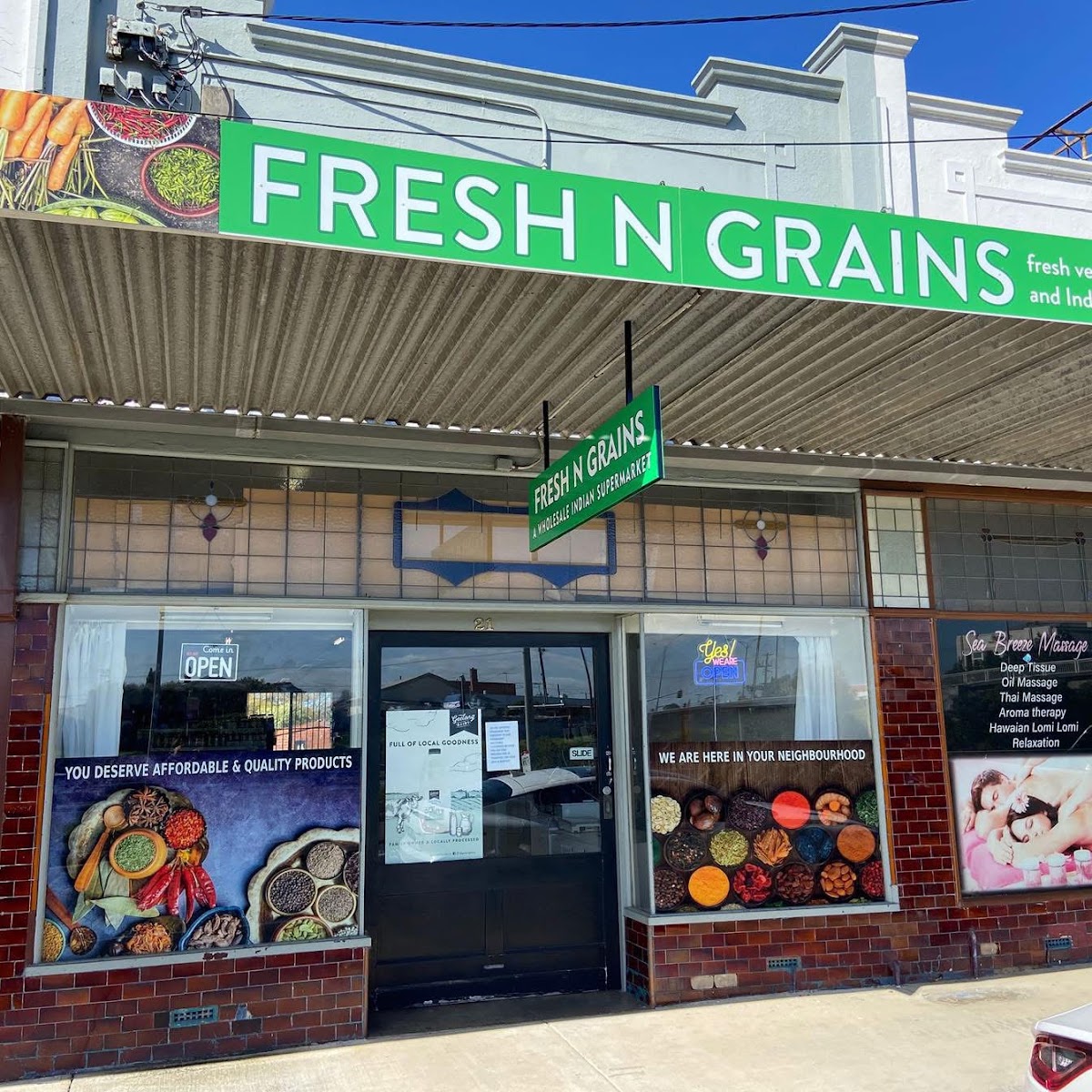 FRESH N GRAINS A WHOLESALE INDIAN GROCERY STORE Indian grocery store in Geelong - exterior