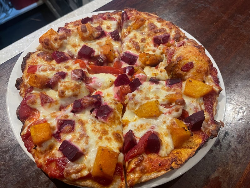 Pumpkin & Beetroot Pizza