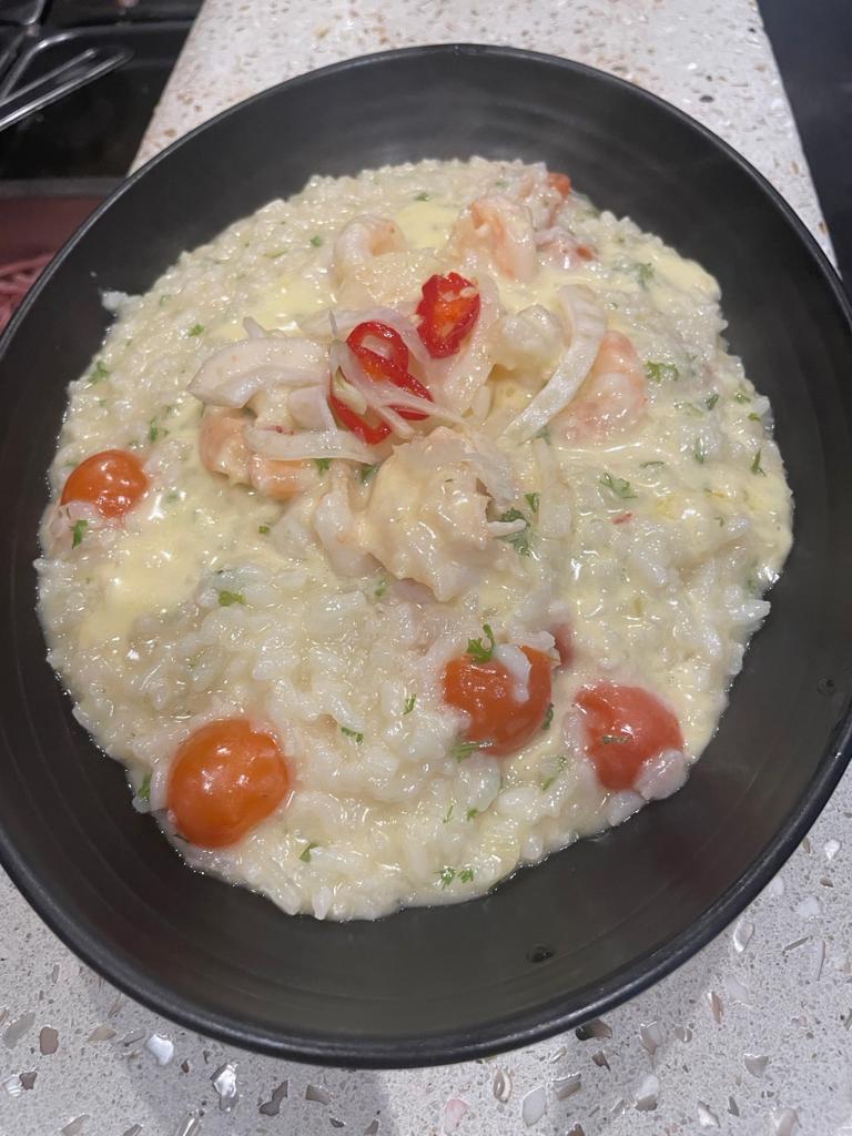 Garlic Prawn Risotto at Jojoes Pizza Pasta Bar