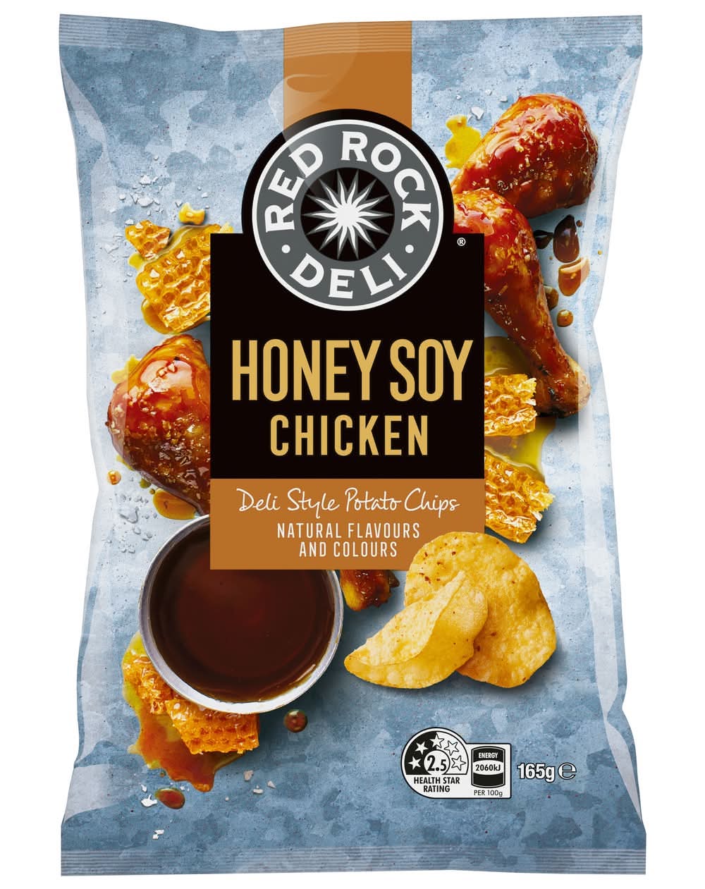 Red Rock Deli Deli Style Potato Chips, Honey Soy Chicken (165g) at Liquorland Warehouse Waurn Ponds, Geelong