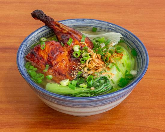 Clear Chicken Broth Noodle Soup at Super Rolls (Bubble Bar)