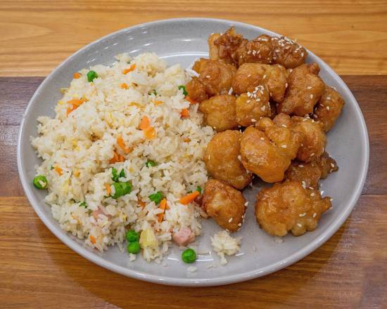 Honey Chicken with Fried Rice at Tasty Asia